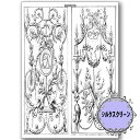 (bk1895) シルクスクリーン Decoration 河崎香 トールペイント A4サイズ 模様 カルトナージュ 手芸 ステンシル アンティーク パターン ア...