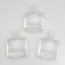 (1849)ガラスの小瓶四角型ボトル3個セットビン雑貨ミニチュアレジン封入れ