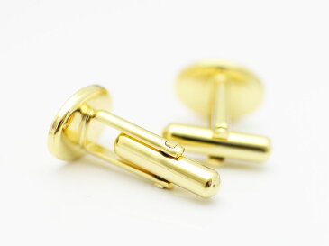【高品質日本製 10セット予約販売】No.83 カフスボタン ゴールド オーバル ミール皿 土台 10×14mm