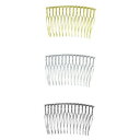 (YDH-comb15)【高品質日本製 10セット予約販売】副資材 ワイヤー ヘアコーム 15本足 3色展開 手芸 デコ土台 台座 ビーズやレジンに