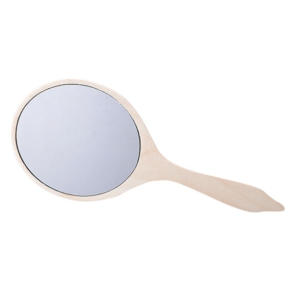 【ウッドベース・フレーム】 (bf0927) 木製 手鏡 Lサイズ 大 ミラー 鏡 ハンドミラー メイク用品 メイク リビング デコパージュ トールペイント 木 土台 素材 カントリー クラフト ナチュラル 手作り 木製 木の土台 ベース DIY