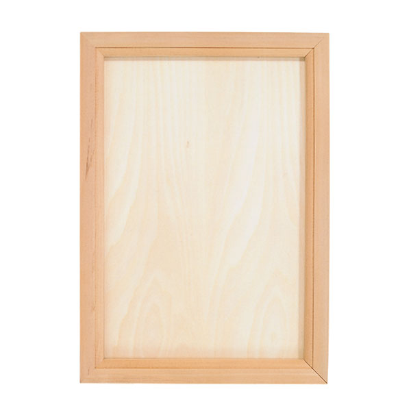 22022年11月末以降の入荷【ウッドベース・フレーム】 (bf00972) ペイントケーションフレーム L デコパージュ トールペイント 木 土台 無塗装 白木 素材 カントリー クラフト 工作 木工 造形 デザイン ナチュラル　手作り 木製 DIY 四角形 スクエア