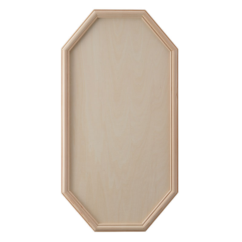 【ウッドベース・フレーム】 (bf428) オクタゴンフレームロング デコパージュ トールペイント 木 土台 無塗装 白木 素材 カントリー クラフト 工作 木工 造形 デザイン ナチュラル　手作り 木製 DIY 四角形 スクエア