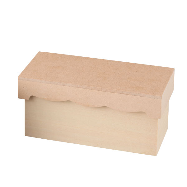 【ウッドベース・ボックス】 (bb02006)ティッシュボックス サイドスリット型 デコパージュ トールペイ..