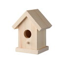 【ウッドベース】 (bb00125) バードハウス (ミニ) 鳥小屋 デコパージュ トールペイント 木 土台 無塗装 白木 素材 カントリー クラフト 工作 木...