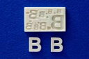 (kaalb) ★粘土専用★ モールド 【メッセージシリーズ】アルファベット ミニ『B』 文字 粘土 クレイアート 粘土用