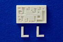 (kaall) ★粘土専用★ モールド 【メッセージシリーズ】アルファベット ミニ『L』 文字 粘土 クレイアート 粘土用 型抜き