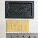 (ka729tl) ★粘土専用★ モールド 【メッセージシリーズ】ラブ ミニB Lサイズ プレート 文字 粘土 クレイアート 粘土用