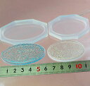 (sn845)シリコンモールド オーバルプレート Sサイズ 楕円 60mm×30mm / 50mm×30mm(2枚組)楕円形 板 ネームプレート 土台 樹脂粘土...