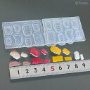 【送料無料】(sn567) シリコンモールド 握り寿司 マグロ 白身 たまご 寿司 立体型 すし 和食 食玩 フード ミニチュア キッチン 食べ物 雑貨 レジン 樹脂 粘土 でのフード作品に スシ お寿司 日本食 玉子 卵