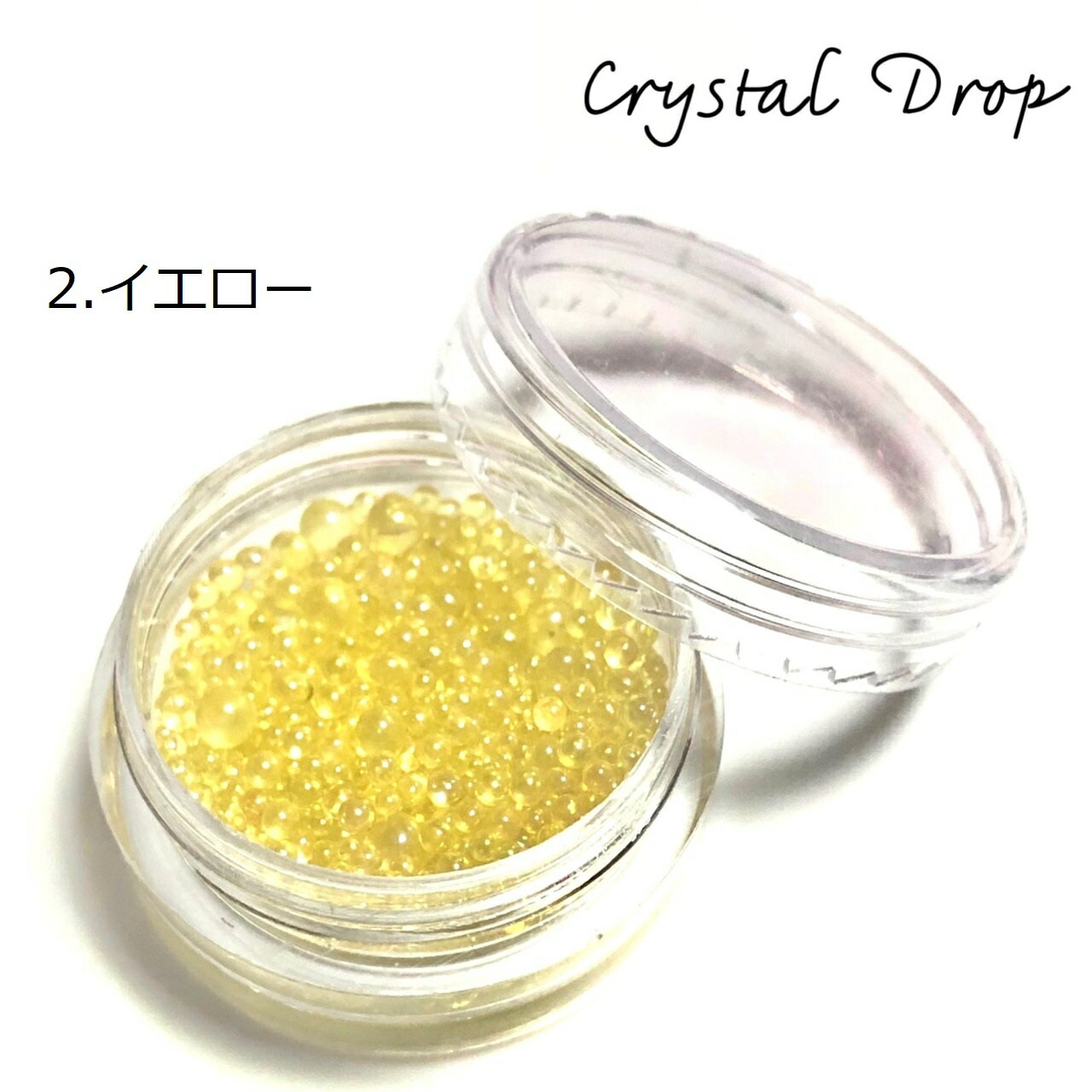 (3003)★New★『Crystal Drop』 様々なサイズの可愛いツヤツヤドロップ♪カラー12色展開 OPP袋入り 約0.8g入り 妖精の涙みたいな透明の小さなドロップ UV LED レジン ハンドメイド封入素材に