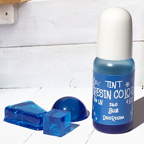 樹脂用着色剤 ブルー 青 透明 レジン カラー TINT 10g UVレジン 着色剤 カラーレジン クラフト ハンドメイド 光や溶剤に強く、厳選された毒性の無い顔料をレジンに最適に粉砕、混合したクリアタイプのレジンカラー