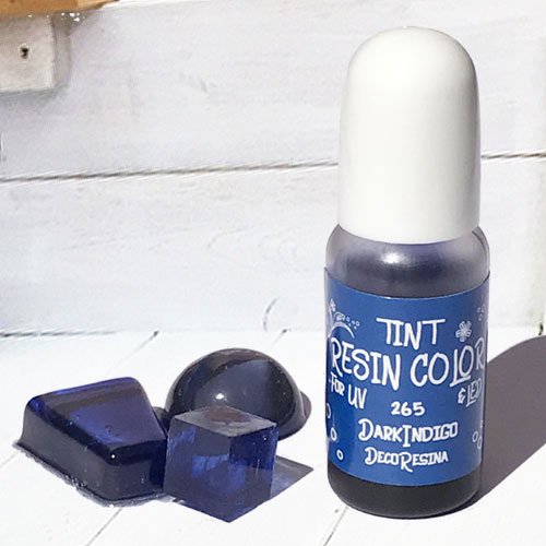 樹脂用着色剤 ダークインディゴ 青 透明 レジン カラー TINT 10g UVレジン 着色剤 カラーレジン クラフト ハンドメイド 光や溶剤に強く、厳選された毒性の無い顔料をレジンに最適に粉砕、混合したクリアタイプのレジンカラー
