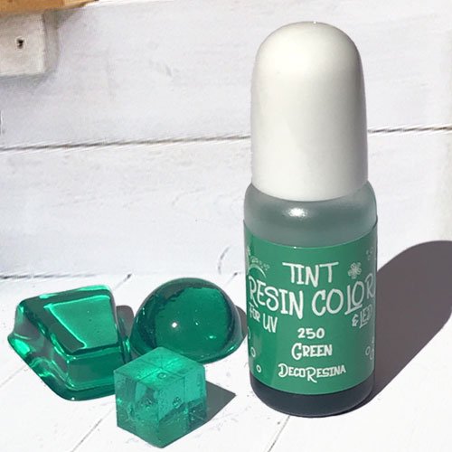 樹脂用着色剤 グリーン 緑色 透明 レジン カラー TINT 10g UVレジン 着色剤 カラーレジン クラフト ハンドメイド 光や溶剤に強く、厳選された毒性の無い顔料をレジンに最適に粉砕、混合したクリアタイプのレジンカラー