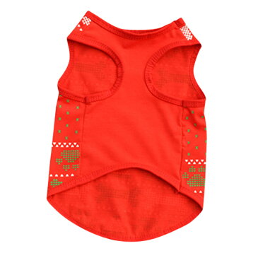 ◆(dog1)ドッグウェア クリスマス santa paws トップス 小型犬 犬 服 洋服 X'mas サンタクロース トイプーの小さい子などに♪ワンちゃんのオシャレ着 イベントに 赤 緑
