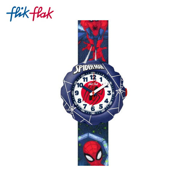 【公式ストア】Flik Flak フリックフラック SPIDER-MAN IN ACTION スパイダーマン・イン・アクション FLSP012Swatch(スウォッチ) Friends & Heroes(フレンズ＆ヒーローズ) 【送料無料】キッズ ボーイズ 腕時計 人気 定番 プレゼント