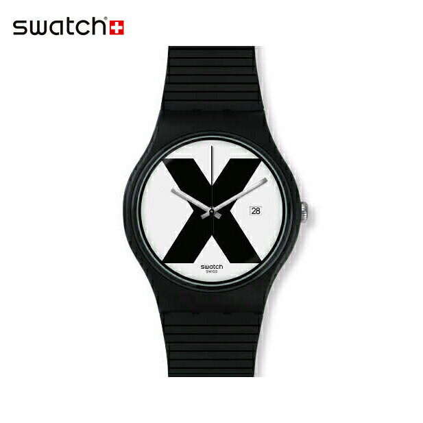 【公式ストア】Swatch スウォッチ XX-RATED BLACK ダブルエックスレイテッド・ブラック SUOB402Originals(オリジナルズ) New Gent(ニュージェント) 【送料無料】(素材)ベルト：シリコン