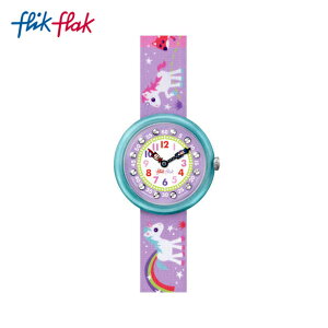 【公式ストア】Flik Flak フリックフラック MAGICAL UNICORNS マジカル・ユニコーン FBNP033 Swatch(スウォッチ) Story Time(ストーリータイム) 【送料無料】(素材)ベルト：繊維 ケース：プラスティックキッズ ガールズ 腕時計 人気 定番 プレゼント