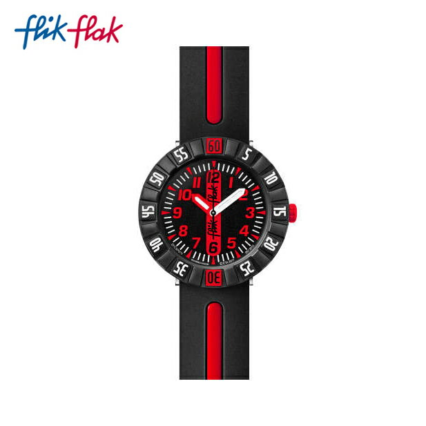 【公式ストア】Flik Flak フリックフラック RED AHEAD レッドアヘッド FCSP079Swatch(スウォッチ) Power Time 7+(パワータイム7+) 【送料無料】(素材)ベルト：プラスチック（ビニール）製