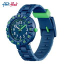 【公式ストア】Flik Flak フリックフラック SOLO DARK BLUE ソロ・ダーク・ブルー FCSP086Swatch(スウォッチ) Power Time 7+(パワータイム7+)ベルト：プラスチック（ビニール）製