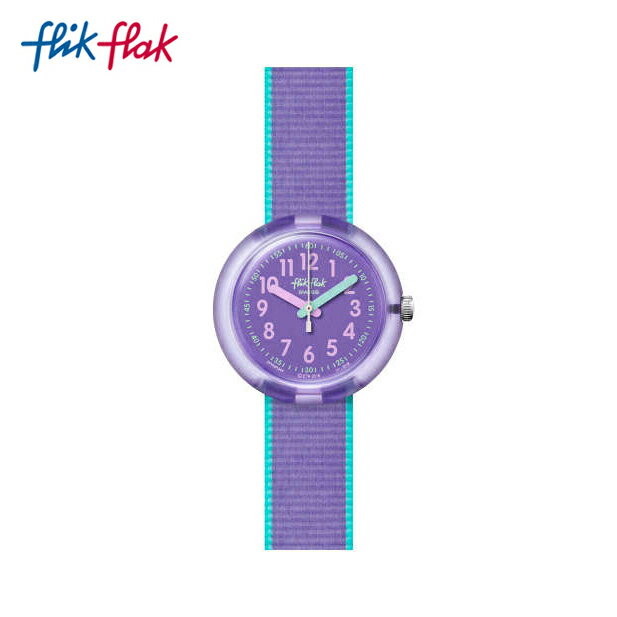 【公式ストア】Flik Flak フリックフラック COLOR BLAST LILAC カラー・ブラスト・ライラック FPNP044Swatch(スウォッチ) Power Time 5+(パワータイム5+) 【送料無料】(素材)ベルト：繊維