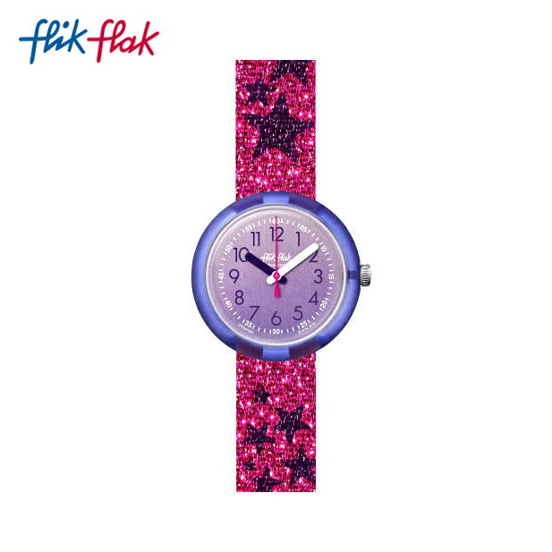 スウォッチ フリックフラック 腕時計（レディース） 【公式ストア】Flik Flak フリックフラック GLITTER STARS FPNP054Swatch(スウォッチ) Power Time(パワー・タイム) 【送料無料】(素材)ベルト：繊維 ケース：プラスティック