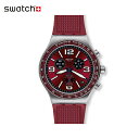 【公式ストア】Swatch スウォッチ WINE GRID ワイン グリッド YVS464Originals(オリジナルズ) New Irony Chrono(ニューアイロニークロノ) 【送料無料】ベルト：ゴム製 ケース：ステンレス