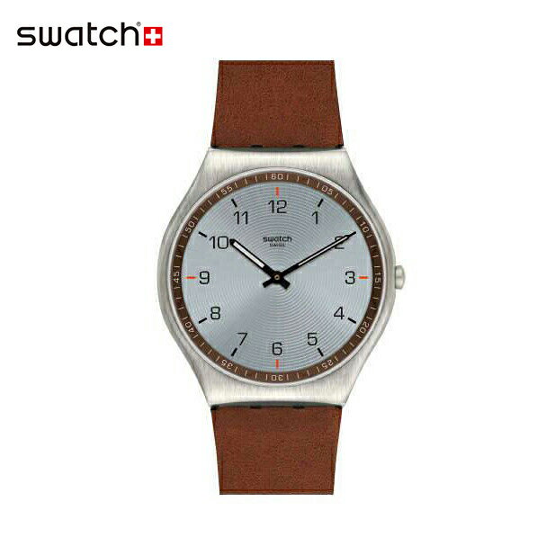 【公式ストア】Swatch スウォッチ SKIN SUIT BROWN スキン・スーツ・ブラウン SS07S108Originals(オリジナルズ) SKIN Irony 42(スキンアイロニー42) 【送料無料】(素材)ベルト：皮革メンズ レディース 腕時計 人気 定番 プレゼント