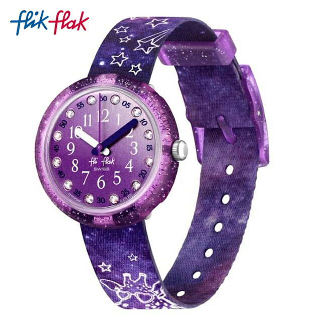 【公式ストア】Flik Flak フリックフラック GIRAXUS ジラックス FPNP080Swatch(スウォッチ) Power Time 5+(パワー・タイム・5+) 【送料無料】(素材)ベルト：再生pet ケース：バイオベースプラスチックキッズ ガールズ 腕時計 人気 定番 プレゼント