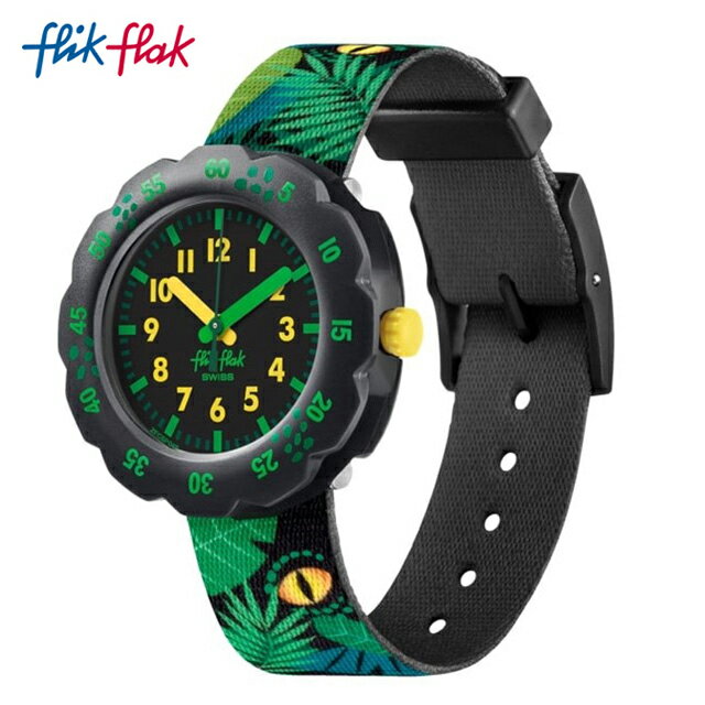 【公式ストア】Flik Flak フリックフラック EYE SEE U アイ・シー・ユー FPSP049Swatch(スウォッチ) Power Time 7+(パワー・タイム・7+) 【送料無料】(素材)ベルト：再生pet ケース：プラスティックキッズ ボーイズ 腕時計 人気 定番 プレゼント