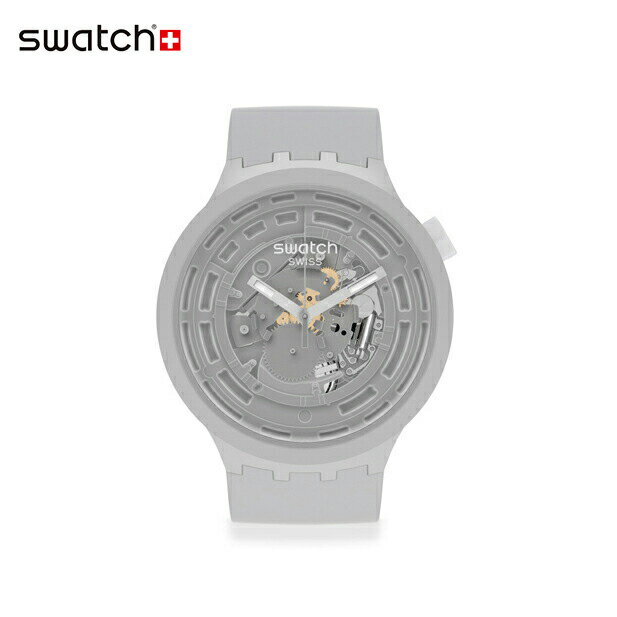 【公式ストア】Swatch スウォッチ C-GREY シーグレイ SB03M100Originals(オリジナルズ) Big Bold(ビッグ・ボールド) 【送料無料】(素材)ベルト：バイオ由来素材 ケース：バイオ由来素材メンズ レディース 腕時計 人気 定番 プレゼント くすみ パステル