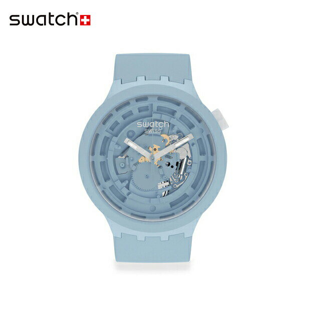 【公式ストア】Swatch スウォッチ C-BLUE シーブルー SB03N100Originals(オリジナルズ) Big Bold(ビッグ・ボールド) 【送料無料】(素材)ベルト：バイオ由来素材 ケース：バイオ由来素材メンズ レディース 腕時計 人気 定番 プレゼント くすみ パステル