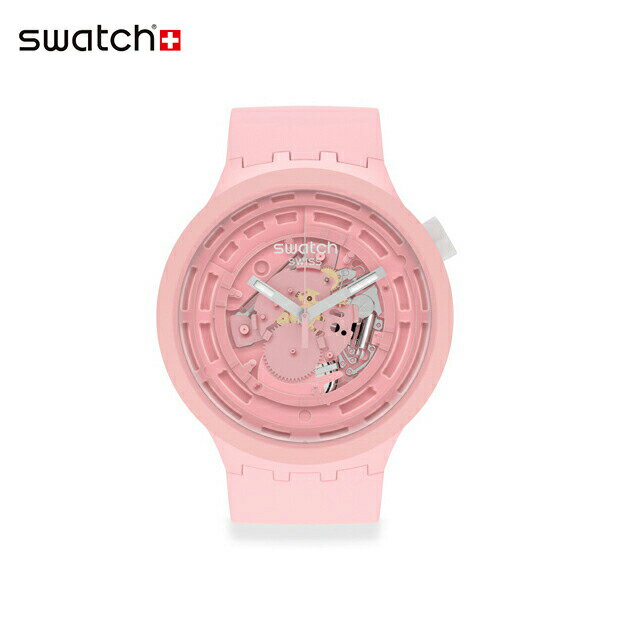 【公式ストア】Swatch スウォッチ C-PINK シーピンク SB03P100Originals(オリジナルズ) Big Bold(ビッグ・ボールド) 【送料無料】(素材)ベルト：バイオ由来素材 ケース：バイオ由来素材メンズ レディース 腕時計 人気 定番 プレゼント くすみ パステル