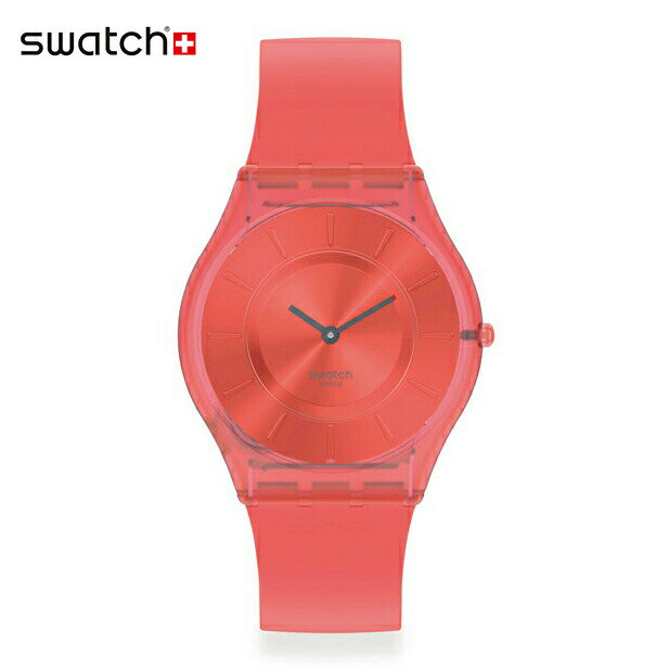 オリジナルズ 【公式ストア】Swatch スウォッチ SWEET CORAL スウィート・コーラル SS08R100Originals(オリジナルズ) SKIN Classic(スキン・クラシック) 【送料無料】(素材)ベルト：シリコン ケース：バイオ由来素材レディース 腕時計 人気 定番 プレゼント