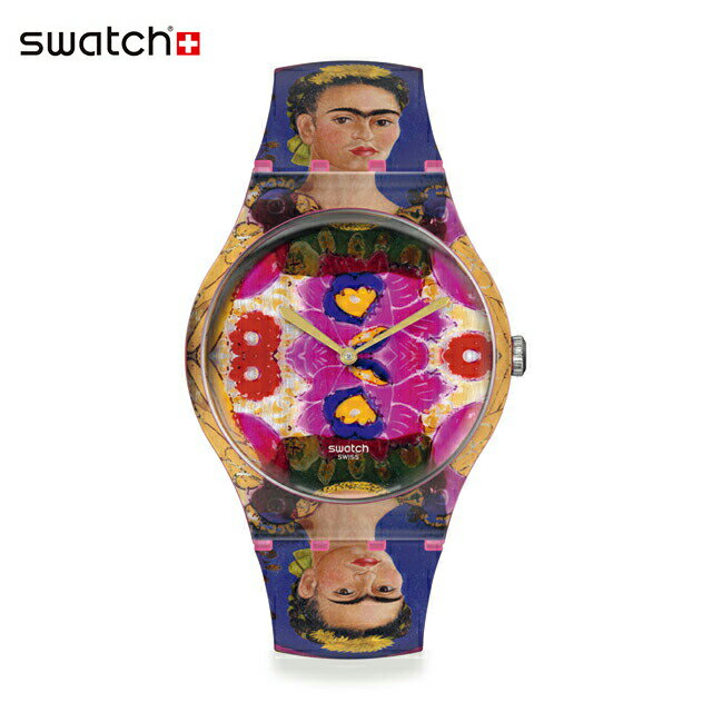 【公式ストア】Swatch スウォッチ THE FRAME, BY FRIDA KAHLO ザ・フレーム・バイ・フリーダカーロ SUOZ341Originals(オリジナルズ) New Gent(ニュー・ジェント) 【送料無料】(素材)ベルト：シリコンメンズ レディース 腕時計 人気 定番 プレゼント