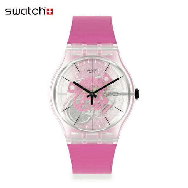 スウォッチ 腕時計（メンズ） 【公式ストア】Swatch スウォッチ PINK DAZE ピンク・デーズ SO29K107Originals(オリジナルズ) New Gent(ニュー・ジェント) 【送料無料】(素材)ベルト：シリコン ケース：バイオ由来素材メンズ レディース 腕時計 人気 定番 プレゼント