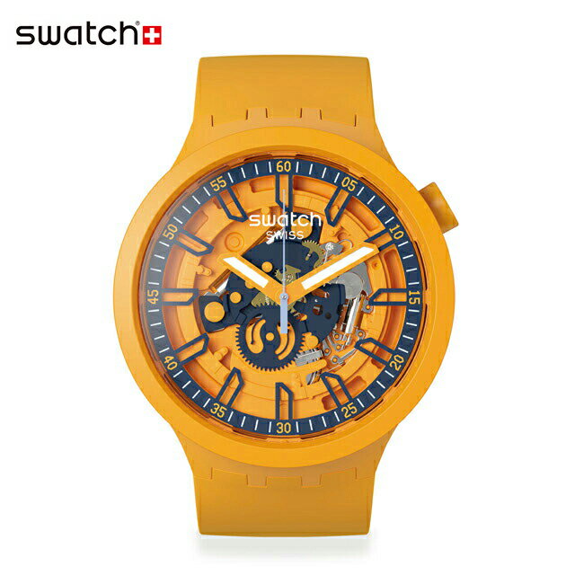 【公式ストア】Swatch スウォッチ FRESH ORANGE フレッシュ・オレンジ SB01O101Originals(オリジナルズ) BIG BOLD(ビッグ・ボールド) 【送料無料】(素材)ベルト：シリコン ケース：プラスティックメンズ レディース 腕時計 人気 定番 プレゼント