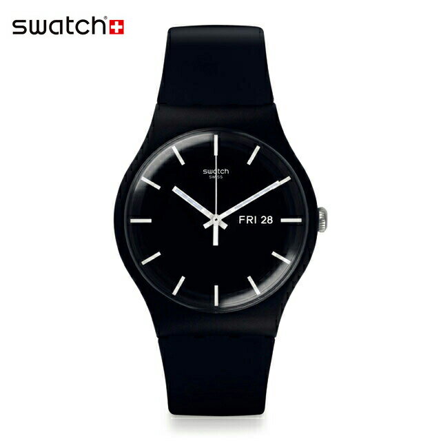 楽天スウォッチ公式オンラインストア【公式ストア】Swatch スウォッチ MONO BLACK AGAIN モノ・ブラック・アゲイン SO29B704Originals（オリジナルズ） New Gent（ニュー・ジェント） 【送料無料】（素材）ベルト：バイオ由来素材メンズ レディース 腕時計 人気 定番 プレゼント