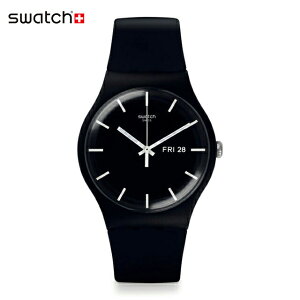 【公式ストア】Swatch スウォッチ MONO BLACK AGAIN モノ・ブラック・アゲイン SO29B704Originals(オリジナルズ) New Gent(ニュー・ジェント) 【送料無料】(素材)ベルト：バイオ由来素材メンズ レディース 腕時計 人気 定番 プレゼント