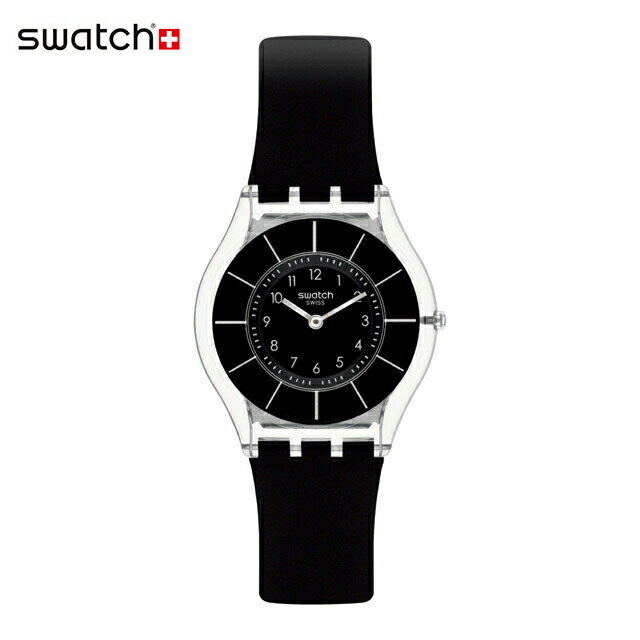 スウォッチ 腕時計（メンズ） 【公式ストア】Swatch スウォッチ BLACK CLASSINESS AGAIN ブラック・クラシネス・アゲイン SS08K103Originals(オリジナルズ) SKIN Classic(スキン・クラシック) 【送料無料】(素材)ベルト：バイオ由来素材メンズ レディース 腕時計 人気 定番 プレゼント