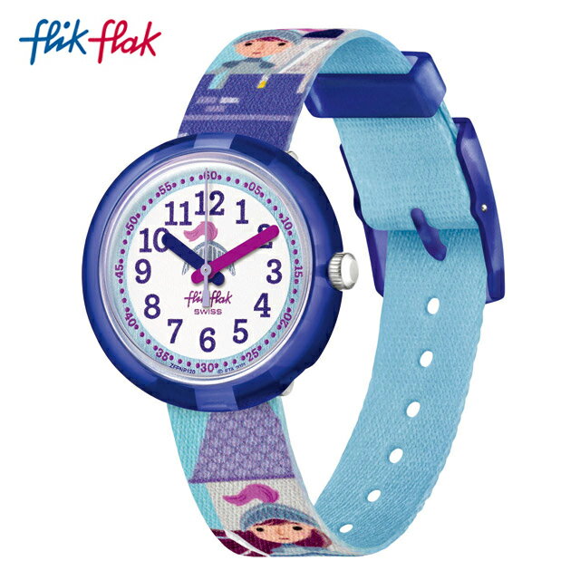 Flik Flak フリックフラック KNIGHTHOOD ナイトフッド FPNP120Swatch(スウォッチ) Story Time(ストーリー・タイム) (素材)ベルト：再生petキッズ ボーイズ ガールズ 腕時計 人気 定番 プレゼント