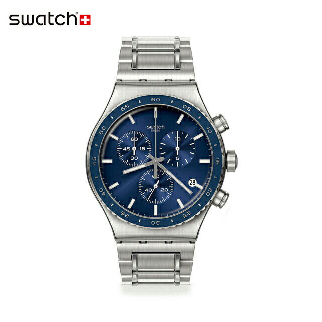 楽天スウォッチ公式オンラインストア【公式ストア】Swatch スウォッチ COBALT LAGOON コバルト・ラグーン YVS496GOriginals（オリジナルズ） New Irony Chrono（ニュー・アイロニー・クロノ） 【送料無料】（素材）ベルト：ステンレス（調節可能）メンズ 腕時計 人気 定番 プレゼント