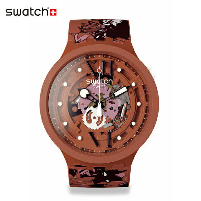 【公式ストア】Swatch スウォッチ CAMOFLOWER COTTON カモフラワー・コレクション SB05C100Originals(オリジナルズ) BIG BOLD BIOSOURCED(ビック・ボールド・バイオソースド) 【送料無料】メンズ レディース 腕時計 人気 定番 プレゼント