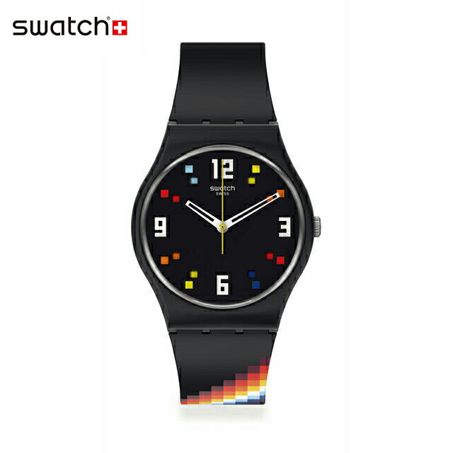 Swatch スウォッチ BLACK CAROUSEL SQUARES ブラック・カルーセル・スクエアーズ SO28B705Originals(オリジナルズ) GENT BIOSOURCED(ジェント・バイオソースド) メンズ レディース 腕時計 人気 定番 プレゼント