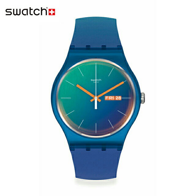 スウォッチ 腕時計（メンズ） 【公式ストア】Swatch スウォッチ FADE TO TEAL フェード・トゥ・ティール SO29N708Originals(オリジナルズ) NEW GENT BIOSOURCED(ニュー・ジェント・バイオソースド) 【送料無料】(素材)ベルト：シリコンメンズ レディース 腕時計 人気 定番 プレゼント