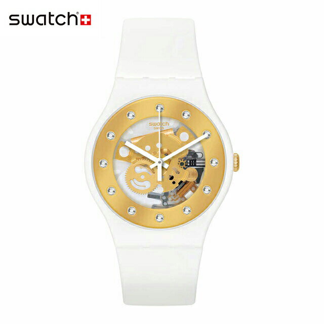 楽天スウォッチ公式オンラインストア【公式ストア】Swatch スウォッチ SUNRAY GLAM サンレイ・グラム SO29W105-S14Originals（オリジナルズ） New Gent（ニュージェント） 【送料無料】（素材）ベルト：シリコン ケース：バイオ由来素材レディース 腕時計 人気 定番 プレゼント