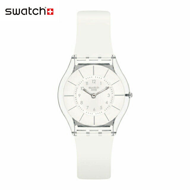 スウォッチ 腕時計（メンズ） 【公式ストア】Swatch スウォッチ WHITE CLASSINESS ホワイト・クラシネス SS08K102-S14Originals(オリジナルズ) SKIN Classic(スキン・クラシック) 【送料無料】(素材)ベルト：シリコンメンズ レディース 腕時計 人気 定番 プレゼント