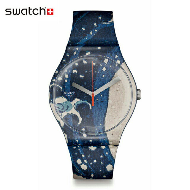 スウォッチ 腕時計（メンズ） 【公式ストア】Swatch スウォッチ THE GREAT WAVE BY HOKUSAI & ASTROLABE ザ・グレート・ウェーブ・バイ・ホクサイ＆アストロラーベ SUOZ351Originals(オリジナルズ) NEW GENT(ニュー・ジェント) 【送料無料】メンズ レディース 腕時計 人気 定番 プレゼント