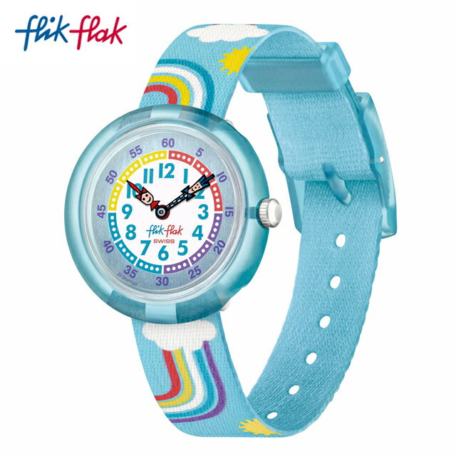 楽天スウォッチ公式オンラインストア【公式ストア】Flik Flak フリックフラック RAINBOW DREAMS レインボー・ドリームス FBNP194Swatch（スウォッチ） Story Time（ストーリー・タイム） 【送料無料】（素材）ベルト：再生PETキッズ ボーイズ ガールズ 腕時計 人気 定番 プレゼント