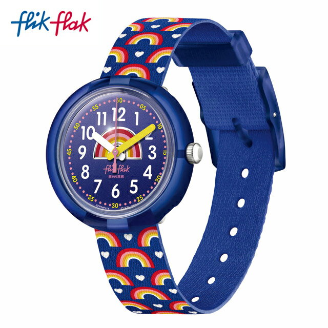 楽天スウォッチ公式オンラインストア【公式ストア】Flik Flak フリックフラック RAINBOW PARTY レインボー・パーティー FPNP111Swatch（スウォッチ） Story Time（ストーリー・タイム） 【送料無料】（素材）ベルト：再生PETキッズ ガールズ 腕時計 人気 定番 プレゼント